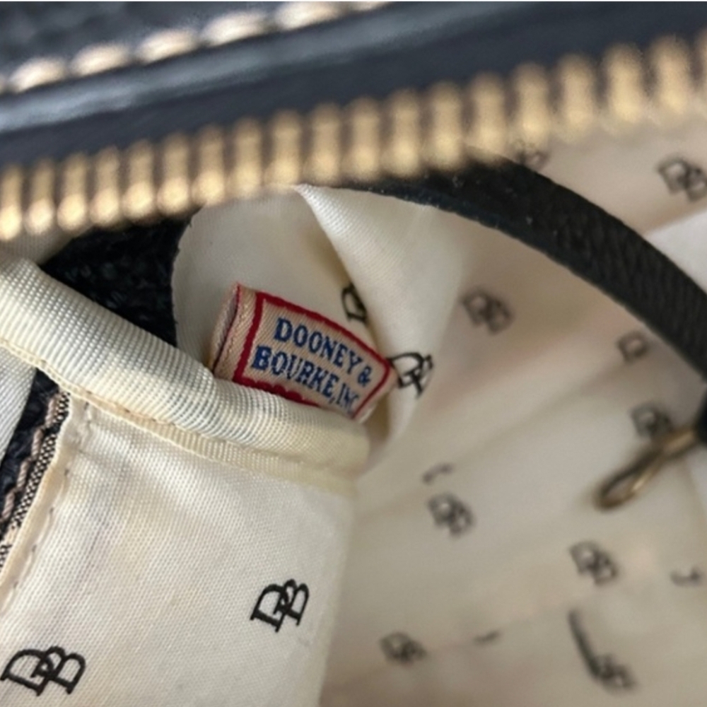 Dooney & Bourke Black and Grey Satchel - Picture 7 of 8